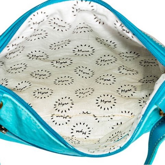 New Myra Western Boho Aztec Native American Crossbody Leather Bag - Picture 7 of 7